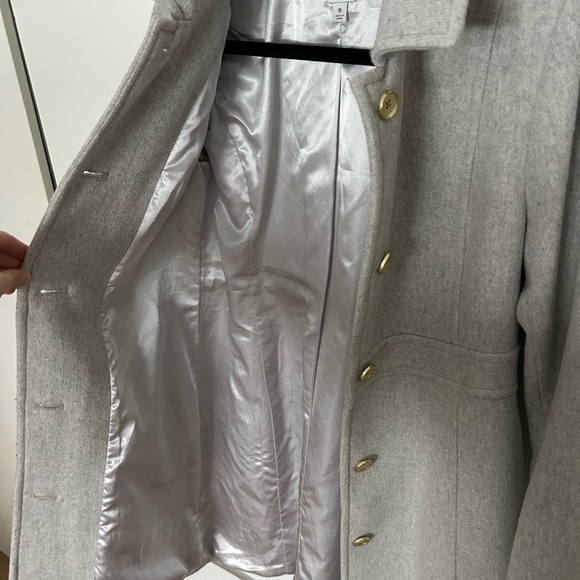 LIKE NEW J. Crew Wool-Blend lady day pea coat Heather grey - Picture 11 of 11
